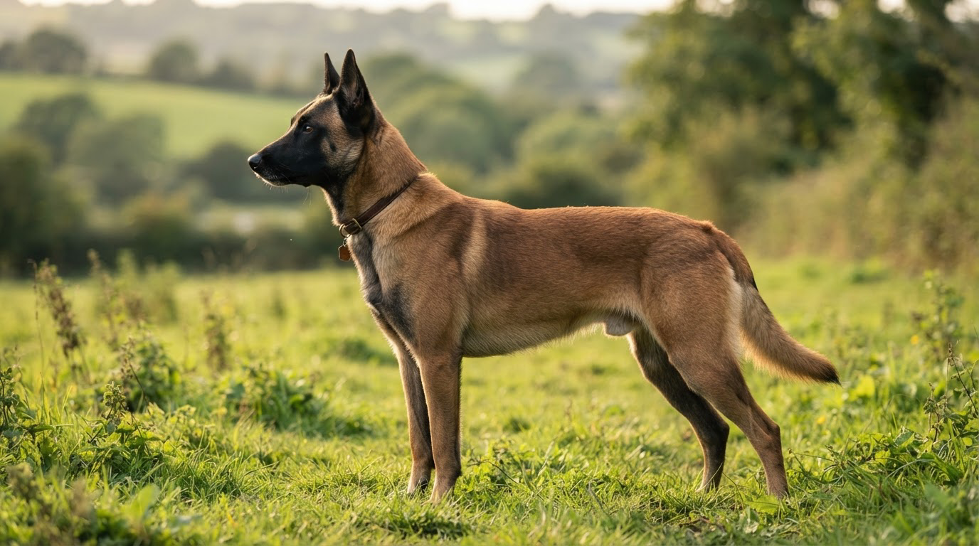 Berger Belge Malinois sur terrain