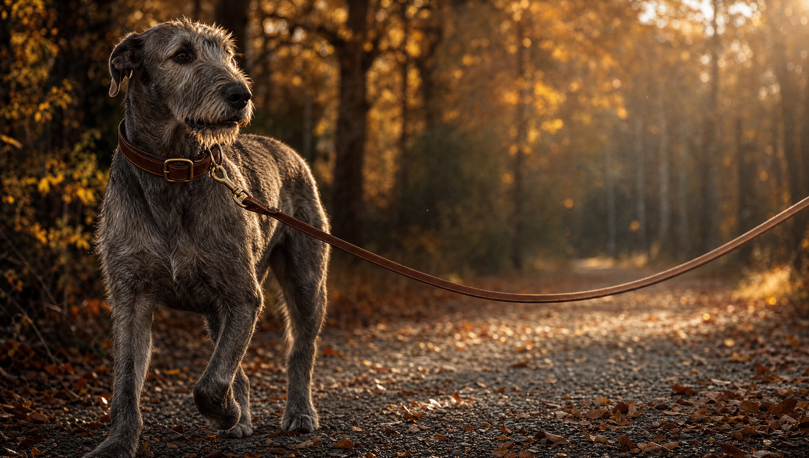 COLLIER ET LAISSE POUR GROS CHIEN