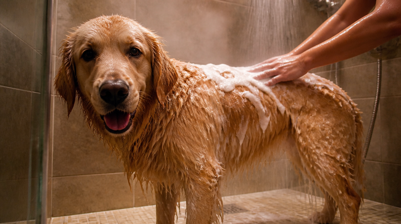 BAIGNOIRE ET STATION DE LAVAGE POUR CHIEN