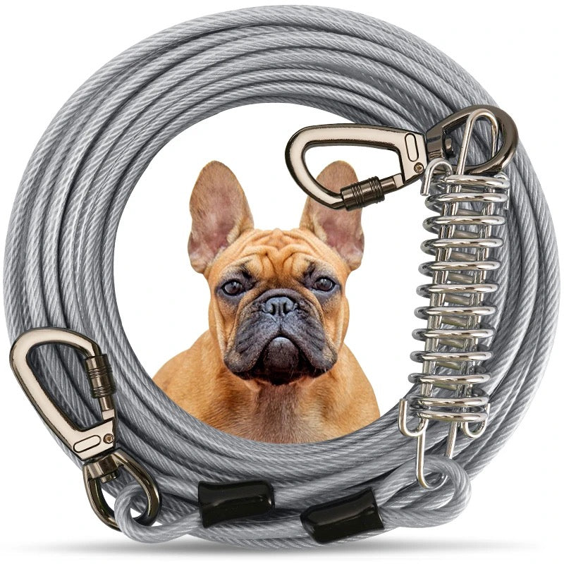 Cable d'attache avec ressort chien - Gros-Chien.com