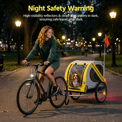 Remorque Vélo Pliable pour Chien Charge 45 kg