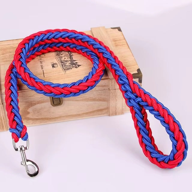 COLLIER + LAISSE "BLUE & RED ARMY" - Gros-Chien.com
