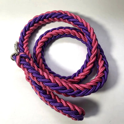 COLLIER + LAISSE "PURPLE & PINK ARMY" - Gros-Chien.com