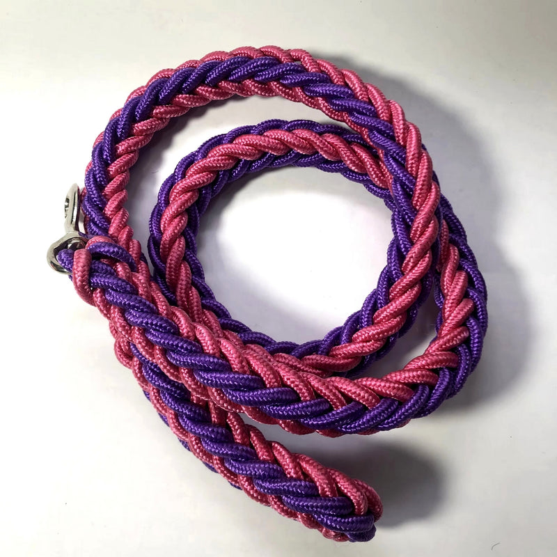 COLLIER + LAISSE "PURPLE & PINK ARMY" - Gros-Chien.com