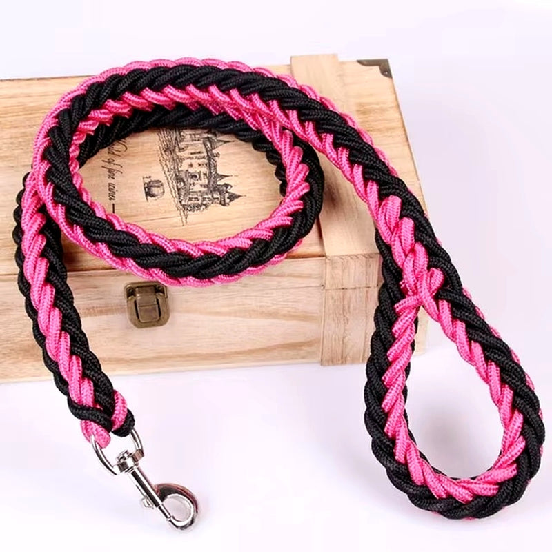 COLLIER + LAISSE "BLACK & PINK ARMY" - Gros-Chien.com