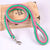 COLLIER + LAISSE "PINK & GREEN ARMY" - Gros-Chien.com
