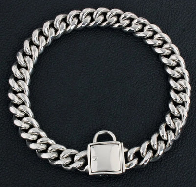 Collier chaine argent pour chien - Gros-Chien.com