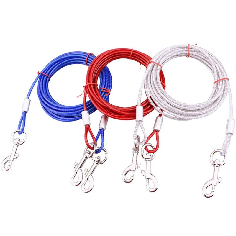 Cable fil acier chien