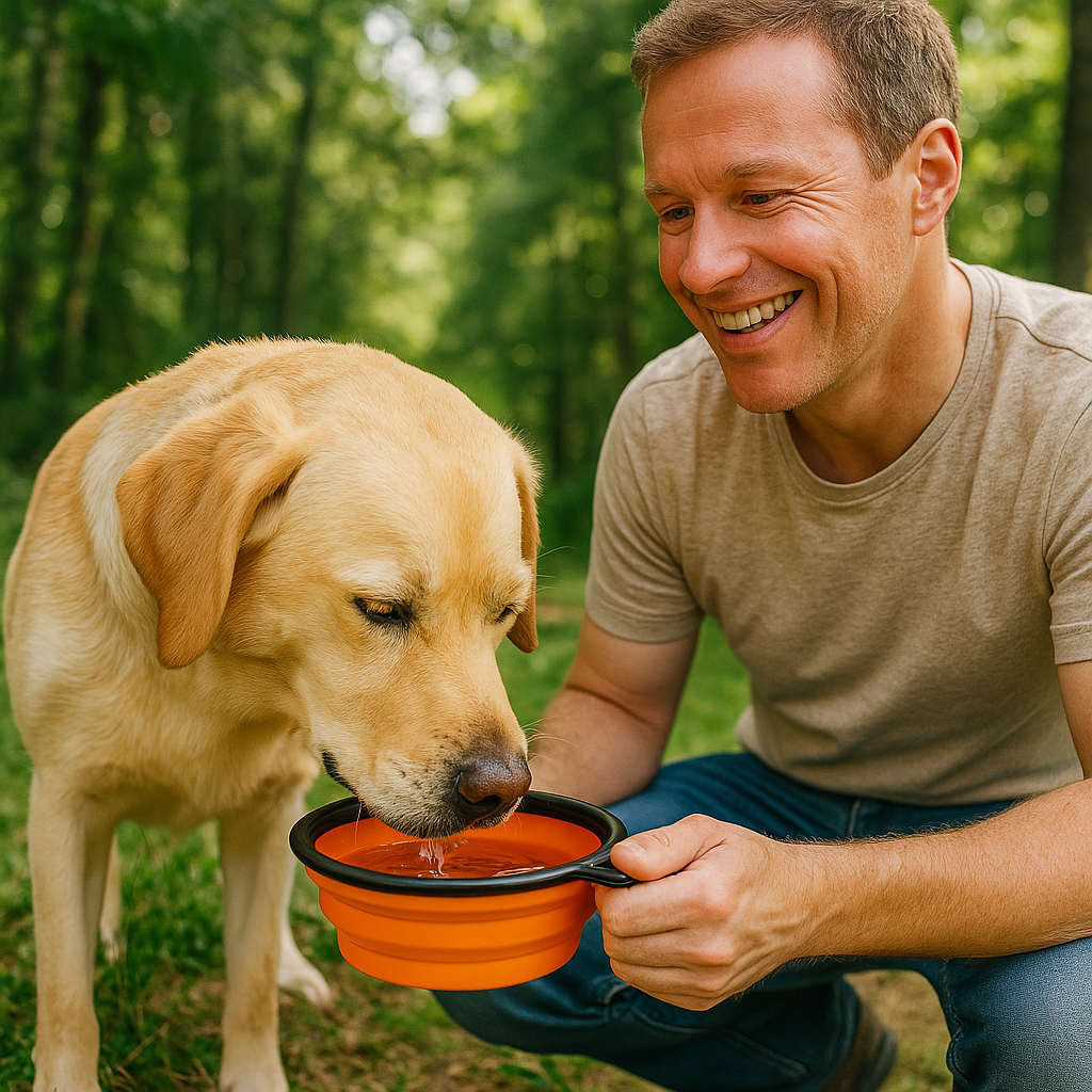 https://cdn.shopify.com/s/files/1/0763/9767/4819/files/Gamelle_chien_pliable_350ml_orange_chien_buvant_avec_son_maitre_a_cote_en_foret.png?v=1744293641