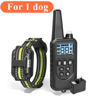 Collier Électrique de Dressage 800 m Nylon Rechargeable Chien