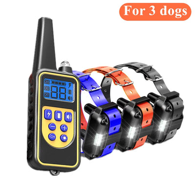 Collier Anti-Aboiement Télécommande 800 m Rechargeable Étanche