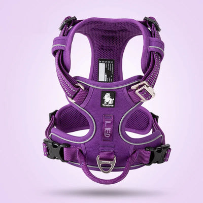 Harnais Anti-Traction Chien Clip Avant Réfléchissant 12 Coloris