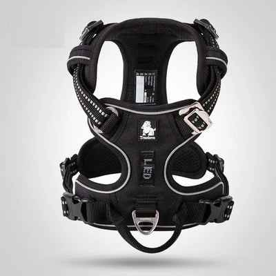 Harnais Anti-Traction Chien Clip Avant Réfléchissant 12 Coloris