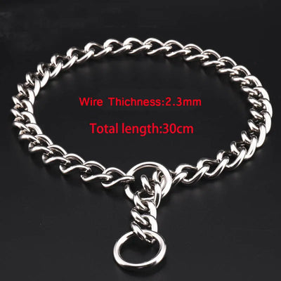 Collier Étrangleur Chaîne Acier Inoxydable 304 Gros Chien