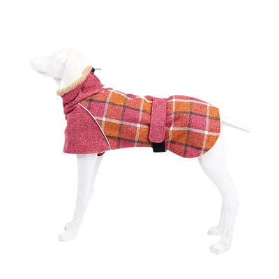 Veste Polaire Carreaux Gros Chien Ceinture
