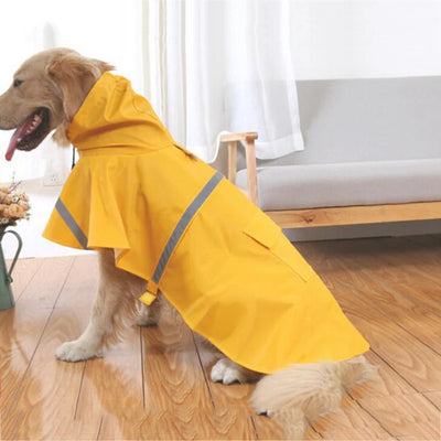 Manteau Imperméable Poncho Réfléchissant Capuche Grand Chien