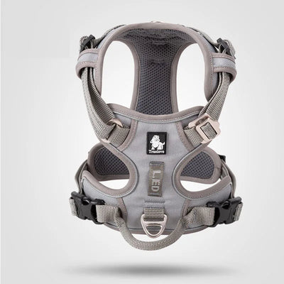 Harnais Anti-Traction Chien Clip Avant Réfléchissant 12 Coloris