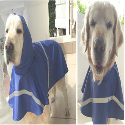 Manteau Imperméable Poncho Réfléchissant Capuche Grand Chien