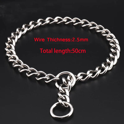 Collier Étrangleur Chaîne Acier Inoxydable 304 Gros Chien