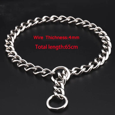 Collier Étrangleur Chaîne Acier Inoxydable 304 Gros Chien