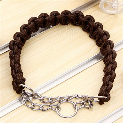 COLLIER + LAISSE "BROWN ARMY"