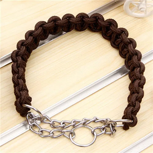 COLLIER + LAISSE "BROWN ARMY"