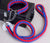 COLLIER + LAISSE "BLUE & RED ARMY" - Gros-Chien.com