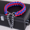 COLLIER + LAISSE "BLUE & RED ARMY" - Gros-Chien.com