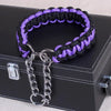COLLIER + LAISSE "BLACK & PURPLE ARMY" - Gros-Chien.com