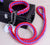 COLLIER + LAISSE "RED & PURPLE ARMY" - Gros-Chien.com