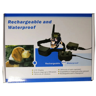 Collier Électrique de Dressage Bip Vibration 100 Niveaux Chien