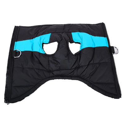 Doudoune Imperméable Chien Zippée Double Anneau en D