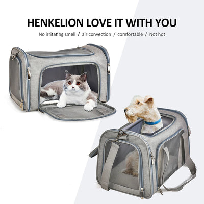 Sac de Transport Chien Souple Bandoulière Petit Chien Chat