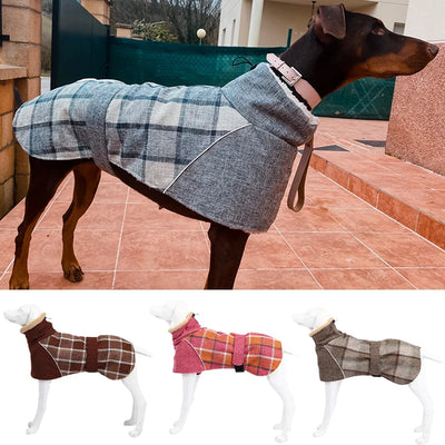 Veste Polaire Carreaux Gros Chien Ceinture