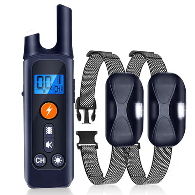 Collier Électrique de Dressage 1000 m Étanche Rechargeable Chien