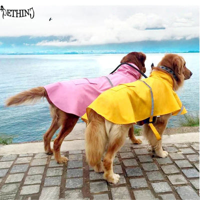 Manteau Imperméable Poncho Réfléchissant Capuche Grand Chien