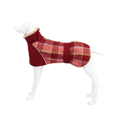 Veste Polaire Carreaux Gros Chien Ceinture