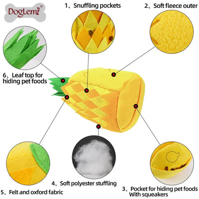 Tapis de Fouille Ananas Anti-Stress pour Gros Chien