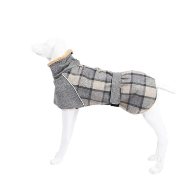 Veste Polaire Carreaux Gros Chien Ceinture