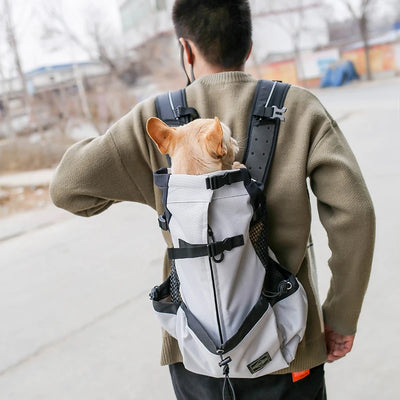 Sac à Dos de Transport Chien Bouledogue Randonnée 18 kg
