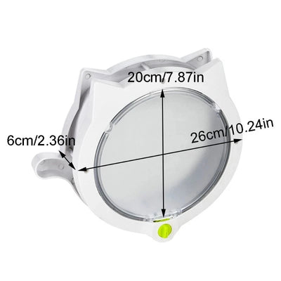 Porte pour Chien et Chat Ronde Verrouillable 4 Positions