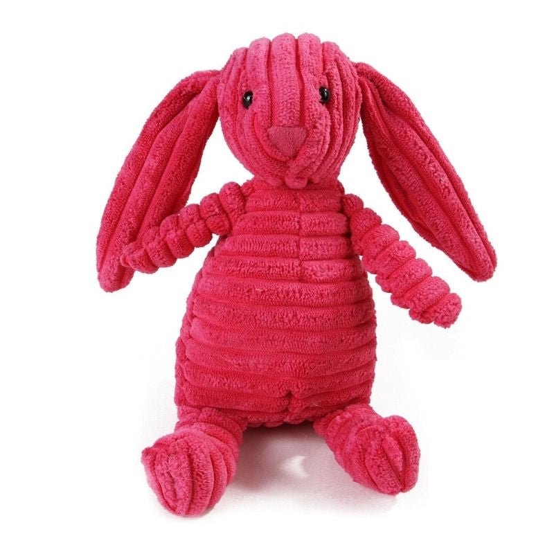 Peluche lapin rose pour chien - Gros-Chien.com