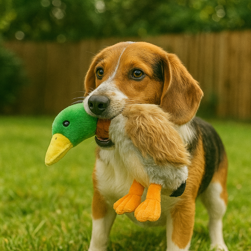 https://cdn.shopify.com/s/files/1/0763/9767/4819/files/Jouet_canard_pour_chien_de_chasse_dans_un_jardin.png?v=1746200657