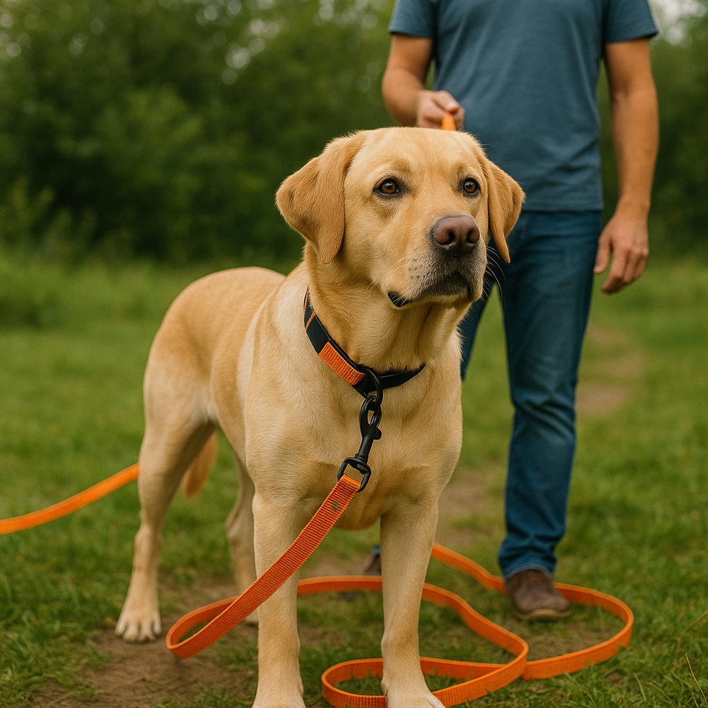 Longe Dressage Nylon Renforcée Gros Chien