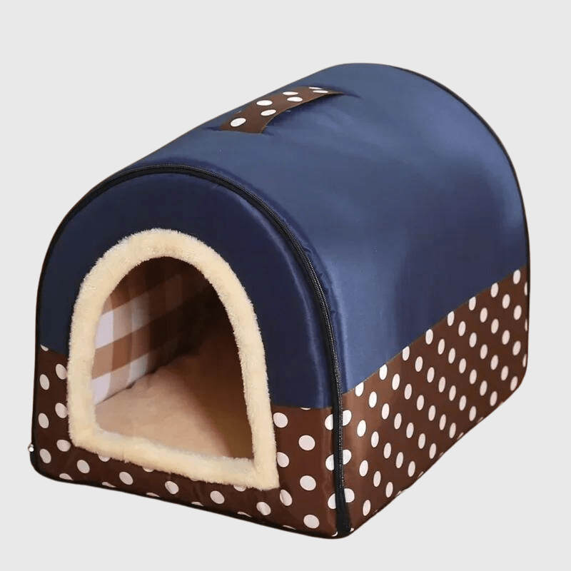 https://cdn.shopify.com/s/files/1/0763/9767/4819/files/Niche_d_interieur_pour_chien_bleu_et_marron_avec_chiot_qui_dort.png?v=1744296825