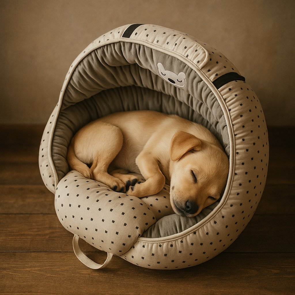 https://cdn.shopify.com/s/files/1/0763/9767/4819/files/Panier_igloo_pour_chien_avec_chiot_dedans.png?v=1747918903