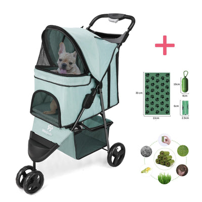 Poussette pour chien 3 roues