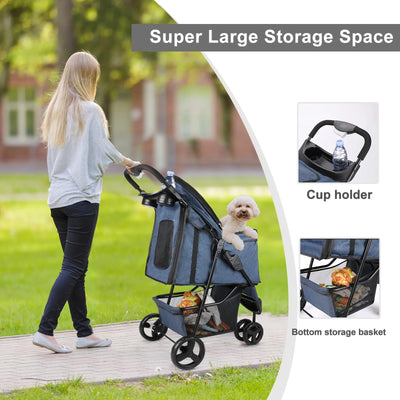 Poussette pour chien 3 roues