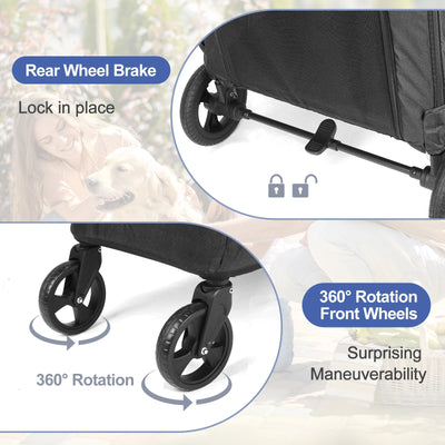 Poussette pour chien grande taille