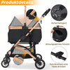 Poussette pour chien grosse roue